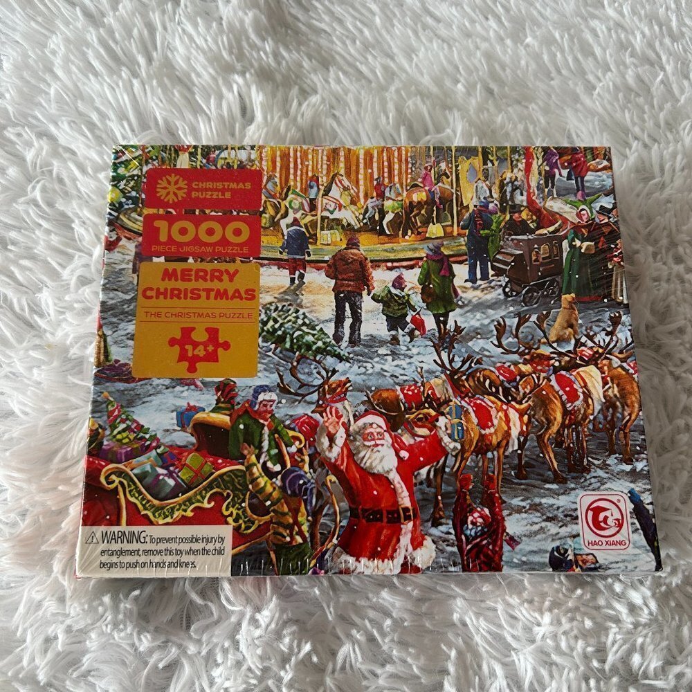 Hao Xiang The Christmas Puzzle Merry Christmas 1000 Piece Puzzle Brand New Santa